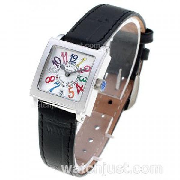 Franck Muller Master Square Colorful Number Markers with White Dial-Lady Size