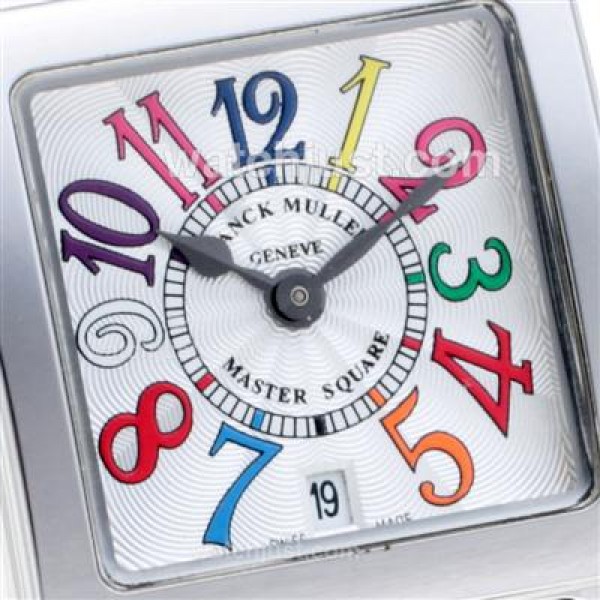 Franck Muller Master Square Colorful Number Markers with White Dial-Lady Size