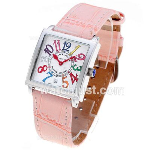 Franck Muller Master Square Colorful Number Markers with White Dial-Mid Size