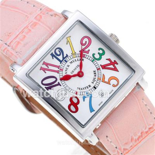 Franck Muller Master Square Colorful Number Markers with White Dial-Mid Size