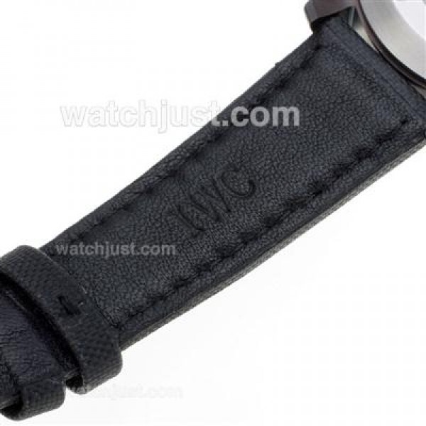 IWC Big Pilot Automatic PVD Case with Black Dial-Nylon Strap