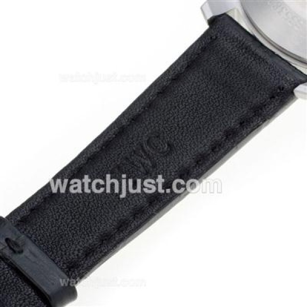 IWC 3789 Top Gun Pilot Working Chronograph with Black Dial-Leather Strap
