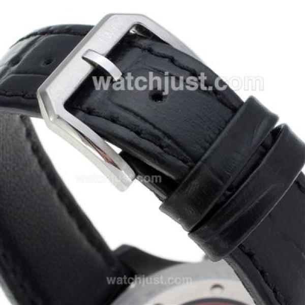 IWC 3789 Top Gun Pilot Working Chronograph with Black Dial-Leather Strap