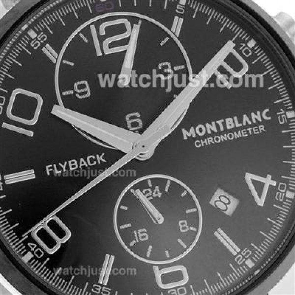 Montblanc Flyback Automatic Black Dial with PVD Bezel