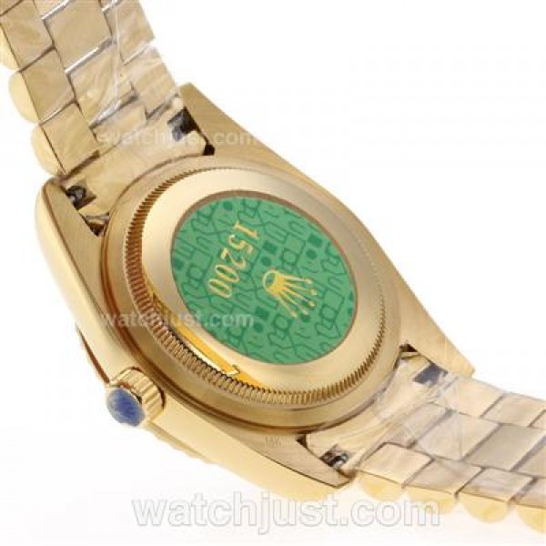 Luxury Rolex Datejust Fake Watches With Black Dials And Gold Cases For Sale