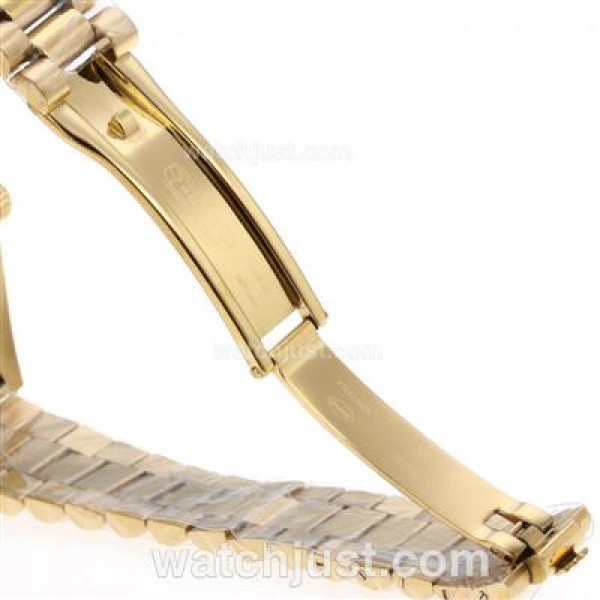 Luxury Rolex Datejust Fake Watches With Black Dials And Gold Cases For Sale