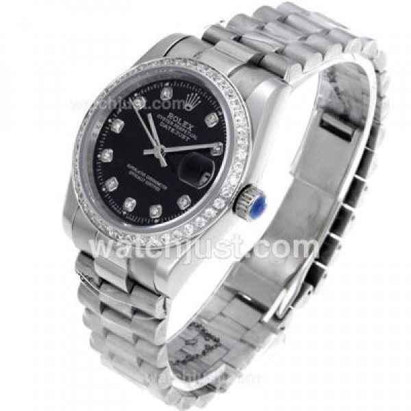 Best Quality Rolex Datejust Replica Watches With Black Dials For Sale