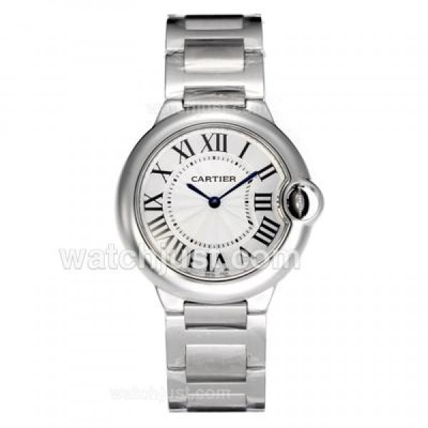 Cartier Ballon bleu de Cartier Swiss ETA Movement with White Dial S/S