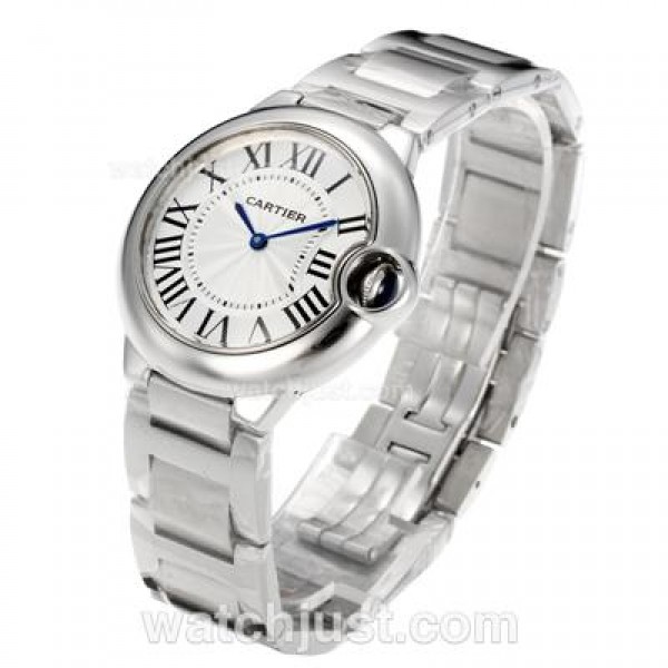Cartier Ballon bleu de Cartier Swiss ETA Movement with White Dial S/S