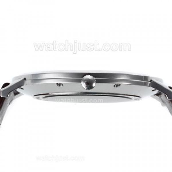 Piaget Altiplano Swiss ETA Movement Stick Markers with White Dial-Leather Strap