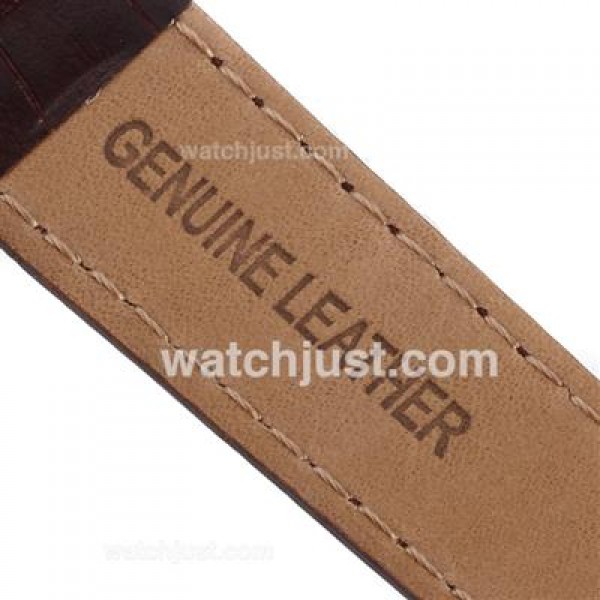Piaget Altiplano Swiss ETA Movement Stick Markers with White Dial-Leather Strap