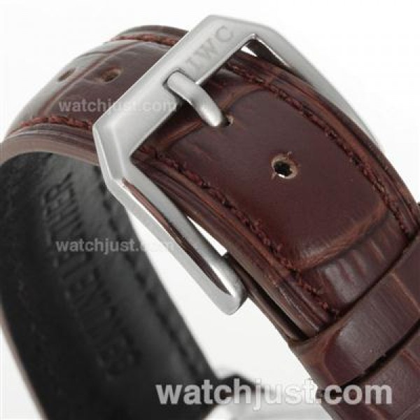 IWC Portuguese Working Power Reserve Automatic with White Dial-Leather Strap