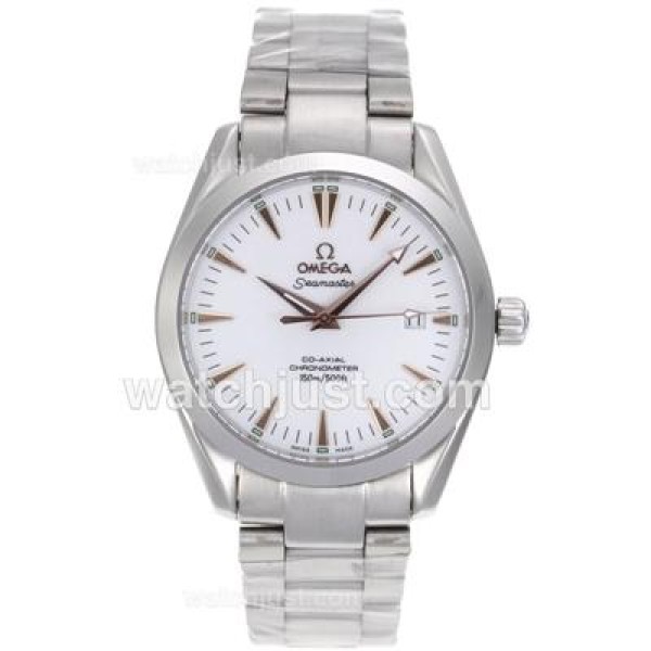 Omega Seamaster Automatic Rose Gold Markers with White Dial S/S