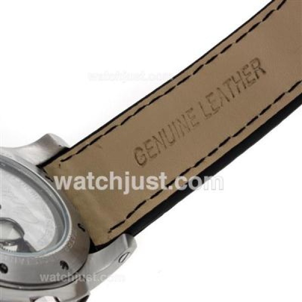Cartier Calibre de Cartier Automatic with Black Dial-Leather Strap