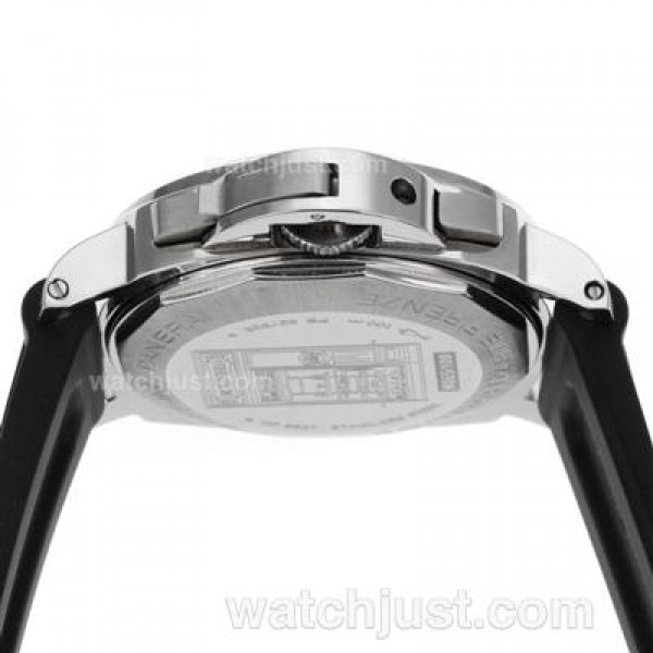 Panerai Luminor Firenze Chronograph Swiss ETA Valjoux 7753 Movement with Blue Dial-Rubber Strap