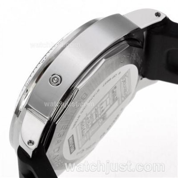 Panerai Luminor Firenze Chronograph Swiss ETA Valjoux 7753 Movement with Blue Dial-Rubber Strap