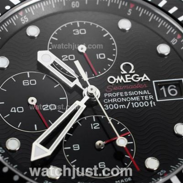 Omega Seamaster Automatic with Black Dial S/S-Oversized Version