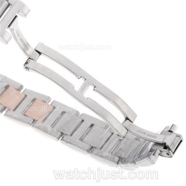 Cartier Ballon bleu de Cartier Two Tone Diamond Bezel with Sapphire Glass-Lady Size