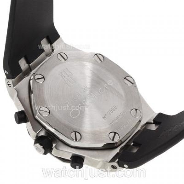 Audemars Piguet Royal Oak Offshore Chrono Swiss Valjoux 7750 Movement PVD Bezel with Gray Checkered Dial-Rubber Strap