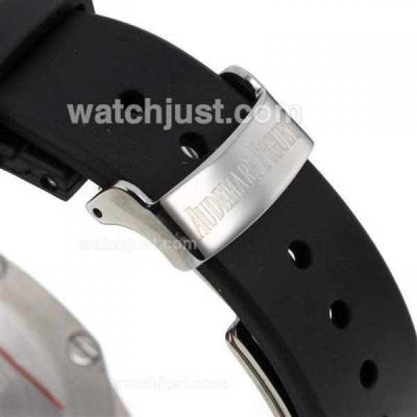 Audemars Piguet Royal Oak Offshore Chrono Swiss Valjoux 7750 Movement PVD Bezel with Gray Checkered Dial-Rubber Strap