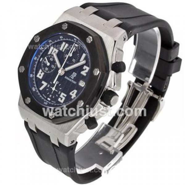 Audemars Piguet Royal Oak Offshore Chrono Swiss Valjoux 7750 Movement PVD Bezel with Black Checkered Dial-Rubber Strap