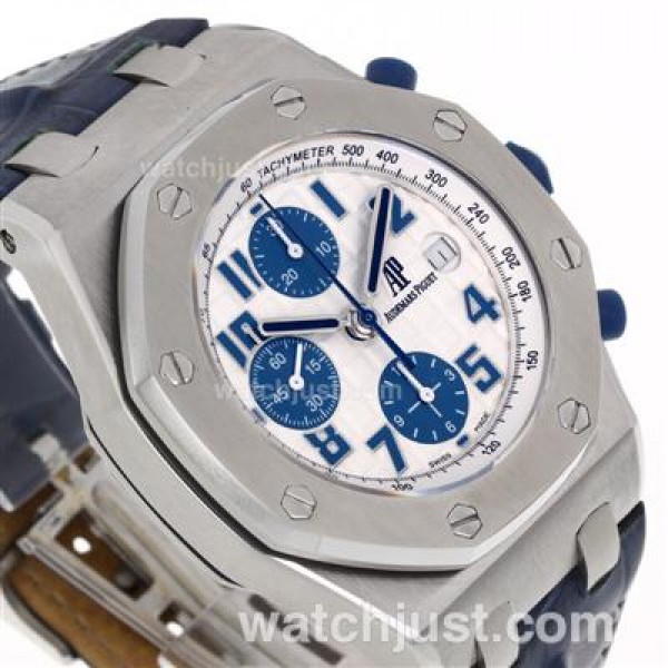 Male Blue Straps Audemars Piguet Royal Oak Offshore Fake 42MM Watches