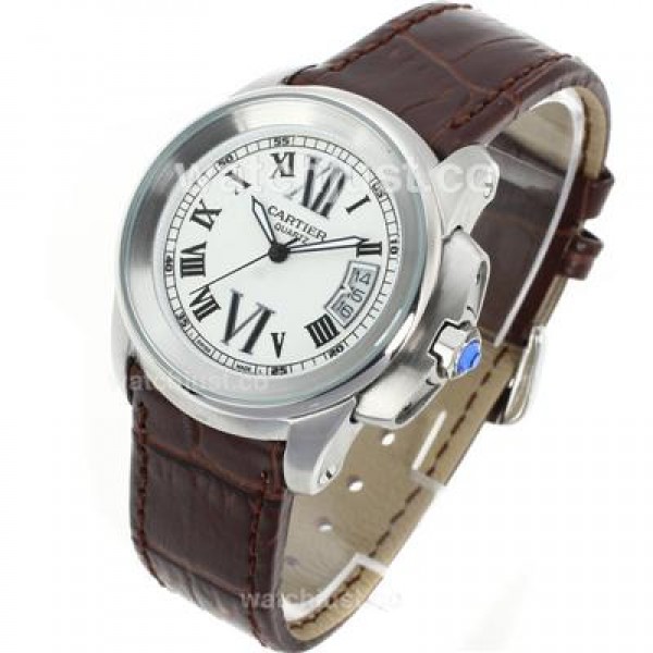 Cartier Calibre de Cartier with White Dial-Lady Size