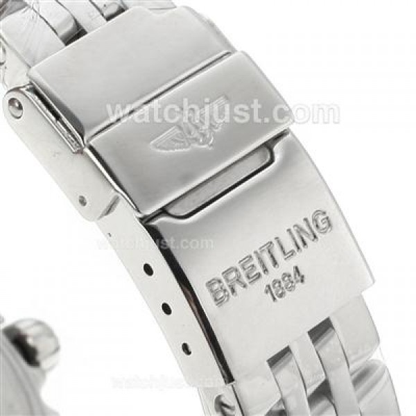 Breitling Chronomat Evolution Working Chronograph with Black  Dial S/S-Lady Size
