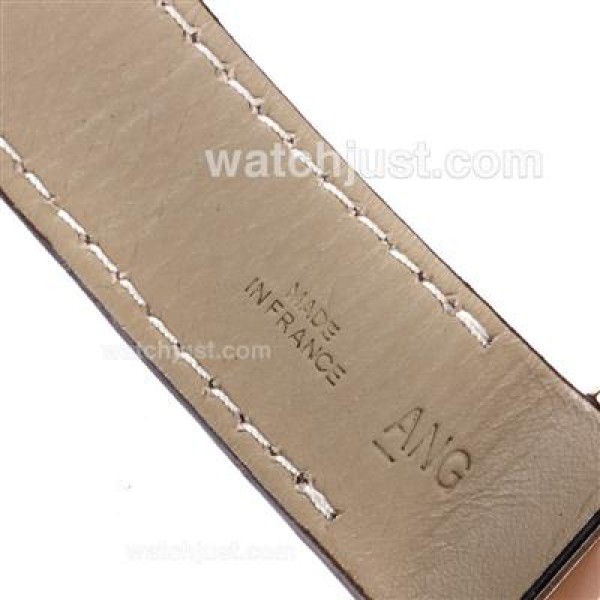 Best Quality Cartier Santos 100 Replica Watches With White Dials Rose Gold Cases For Sale