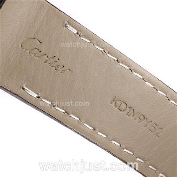 Best Quality Cartier Santos 100 Replica Watches With White Dials Rose Gold Cases For Sale