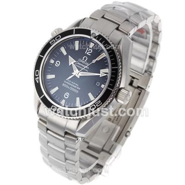 High Quality Omega Seamaster Planet Ocean Replica Watches With Black Dials For Sale