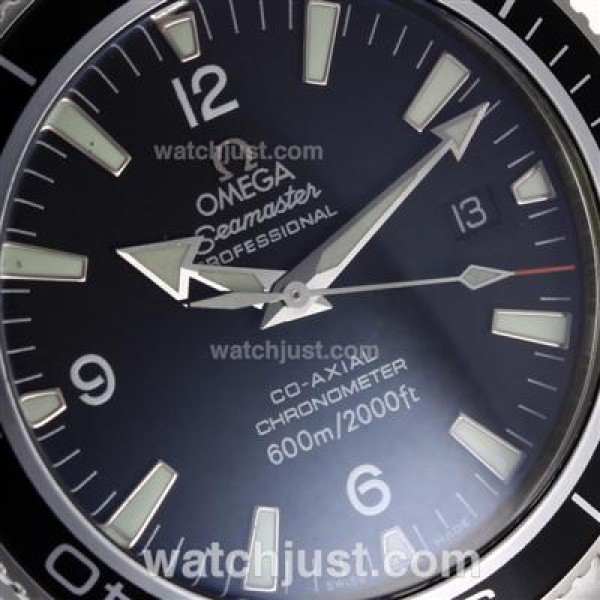 High Quality Omega Seamaster Planet Ocean Replica Watches With Black Dials For Sale
