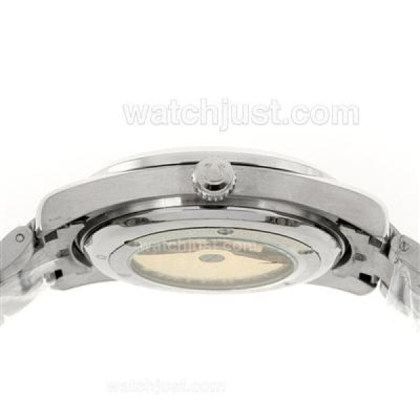 Omega Seamaster Automatic Blue Stick Markers with White Dial S/S