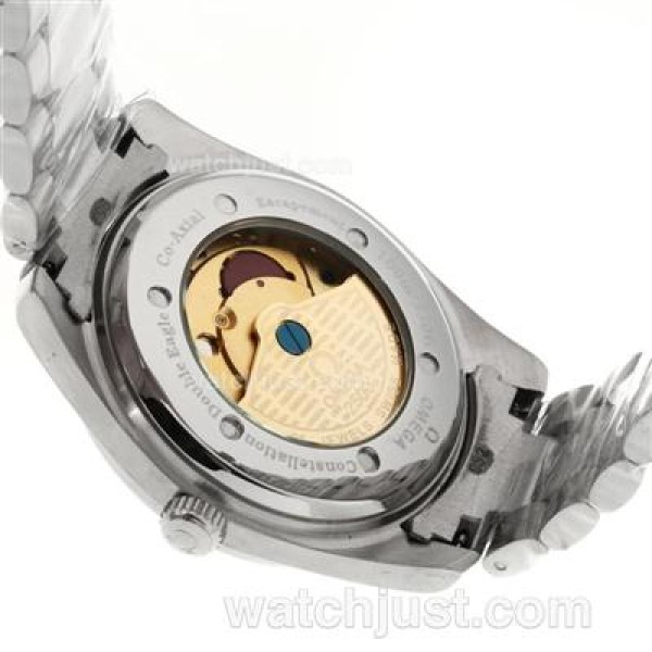 Omega Seamaster Automatic Blue Stick Markers with White Dial S/S