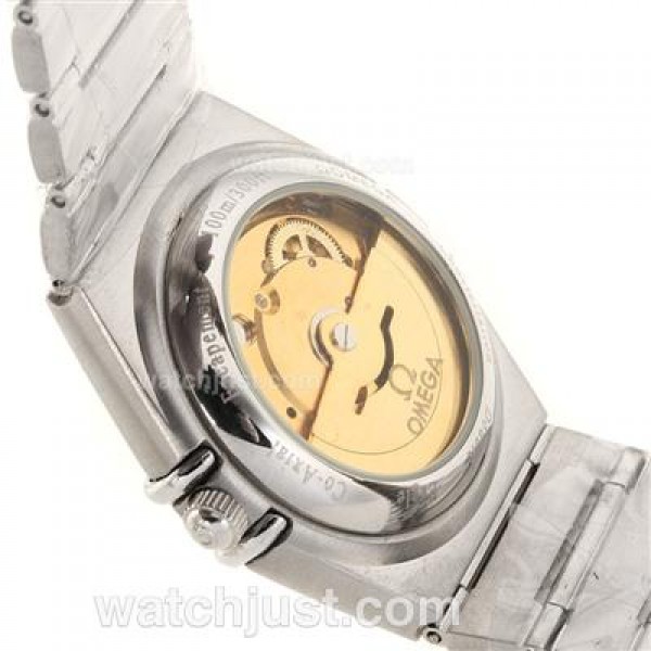 Omega Constellation Automatic Diamond Bezel and Markers with White Dial S/S-18K Plated Gold Movement