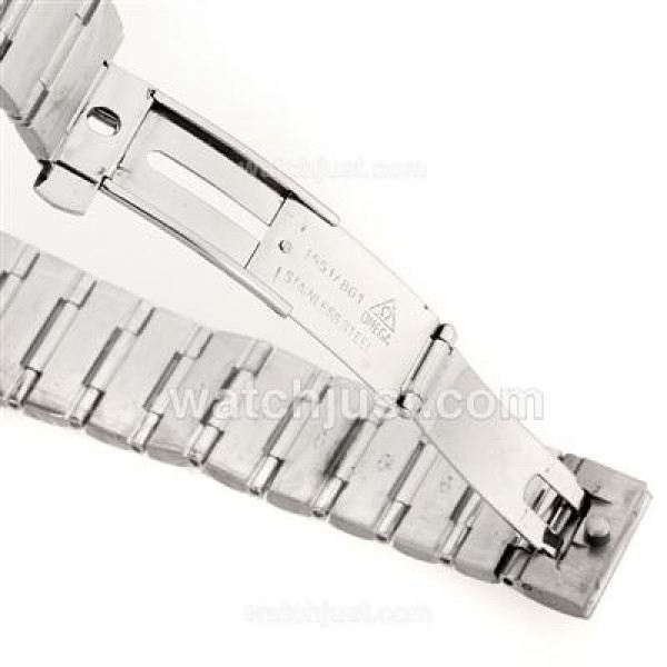 Omega Constellation Automatic Diamond Markers with White Dial S/S-18K Plated Gold Movement