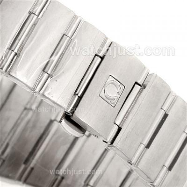 Omega Constellation Automatic Diamond Markers with White Dial S/S-18K Plated Gold Movement