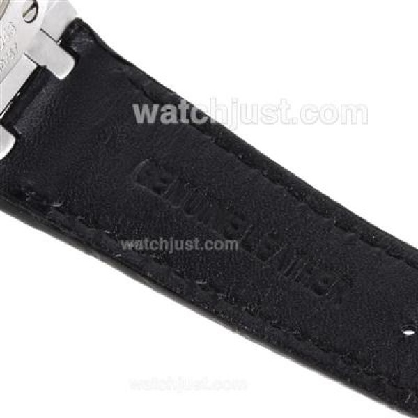 Audemars Piguet Royal Oak Swiss ETA 2836 Movement Diamond Bezel with Black Checkered Dial-Leather Strap