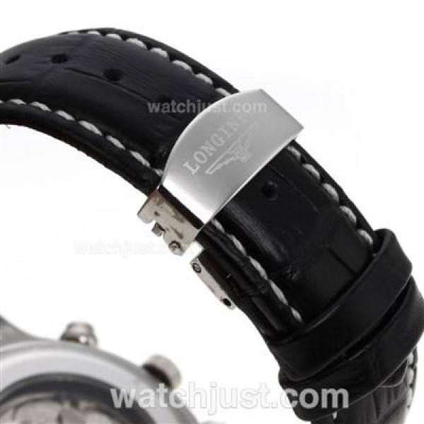 Longines Master Collection Perpetual Calendar Automatic with Black Dial-Sapphire Glass