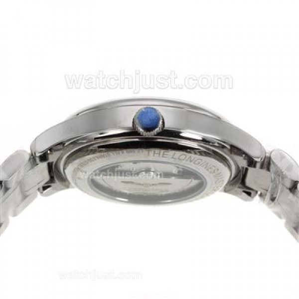 Longines Master Collection Automatic Roman Markers with Black Dial S/S-Sapphire Glass