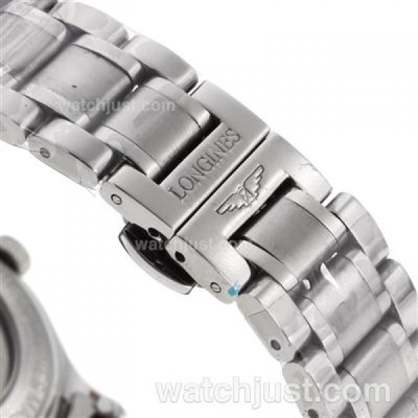 Longines Master Collection Automatic Roman Markers with Black Dial S/S-Sapphire Glass