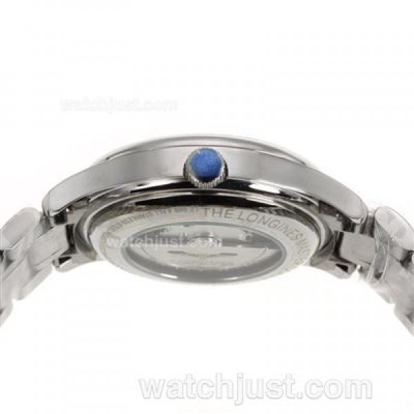 Longines Master Collection Automatic Number Markers with White Dial S/S-Sapphire Glass