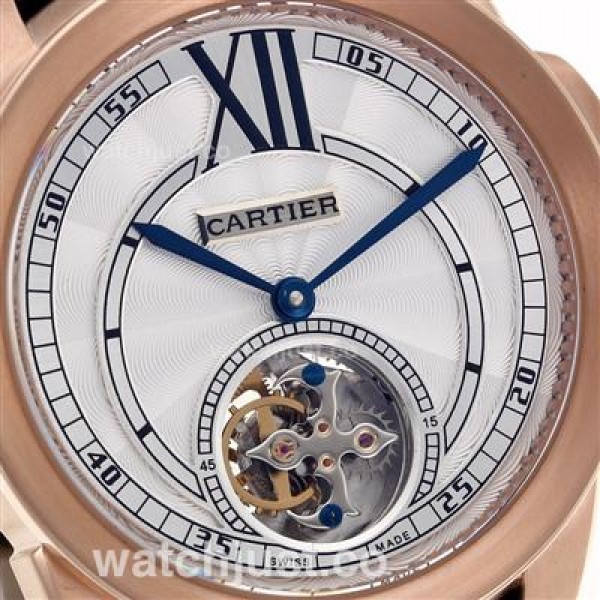 Best Quality Cartier Calibre de Cartier Fake Watches With White Dials For Sale