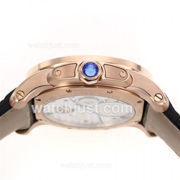 Best Quality Cartier Calibre de Cartier Fake Watches With White Dials For Sale