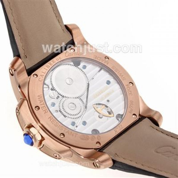 Best Quality Cartier Calibre de Cartier Fake Watches With White Dials For Sale