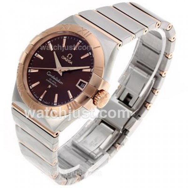 AAA Quality Omega Constellation Fake Watches With Brown Dials For Sale