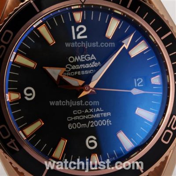 UK Best Quality Omega Seamaster Replica Watches With Black Dials For Men