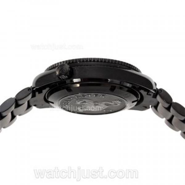 Omega Seamaster Swiss ETA 2824 Movement Full PVD Orange Bezel with Black Dial