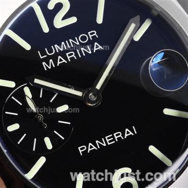 Panerai Luminor Marina Automatic with Black Dial-18K Plated Gold Movement