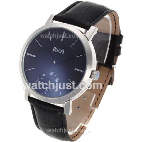 Piaget Altiplano Unitas 6497 Movement with Black Dial-Leather Strap
